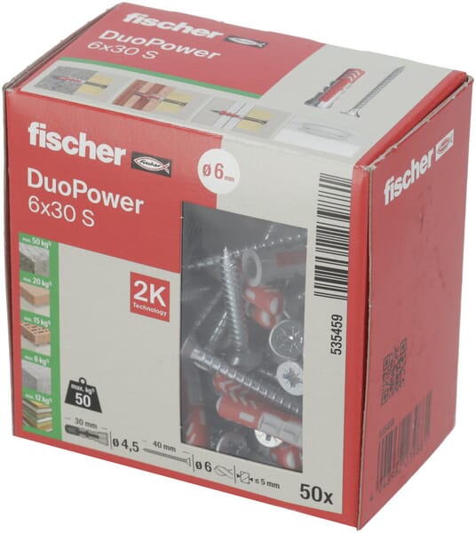 Taco Duopower 6x30 S 50uds 5 Taco Duopower 6x30 S 50uds - Imagen 5