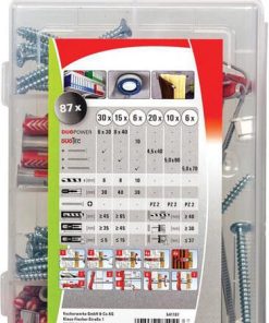 Surtido de tacos/tornillos Profi-Box Duopower 87 piezas