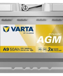 Batería, 12V 50Ah 540A, A9 VARTA Dynamic AGM