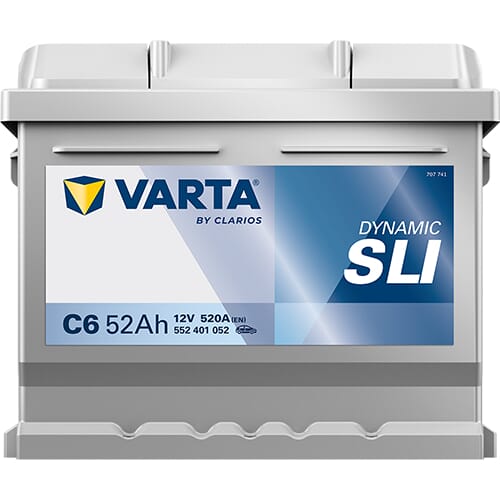 Batería 12 V 52 Ah 520 A C6 VARTA Dynamic SLI 13 Batería 12 V 52 Ah 520 A C6 VARTA Dynamic SLI - Imagen 13