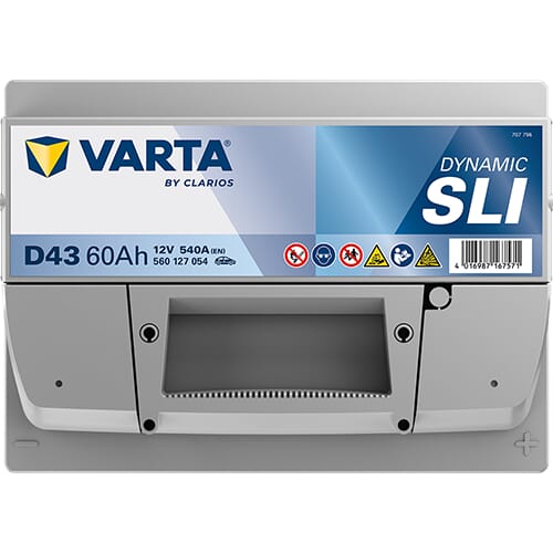 Batería 12 V 60 Ah 540 A D43 VARTA Dynamic SLI 14 Batería 12 V 60 Ah 540 A D43 VARTA Dynamic SLI - Imagen 14