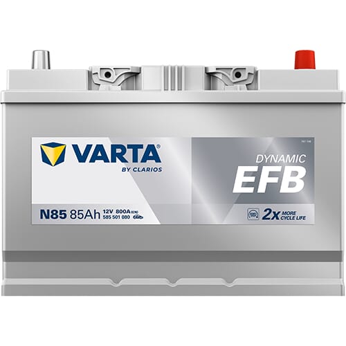 Batería 12 V 85 Ah 800 A N85 VARTA Dynamic EFB 13 Batería 12 V 85 Ah 800 A N85 VARTA Dynamic EFB - Imagen 13