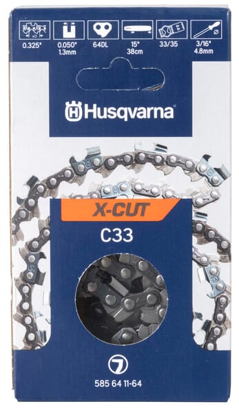 Cadena de sierra C33 Cincel .325" 1.3mm 64DL 6 Cadena de sierra C33 Cincel .325" 1.3mm 64DL - Imagen 6