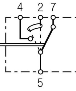 Interruptor basculante, (II+)-I-0, 4-pin, sin función confort