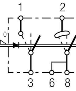Interruptor basculante, (II+)-I-0, 4-pin, sin función confort