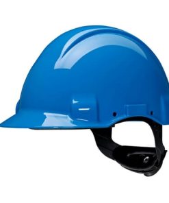 Casco de seguridad G3001, pomo giratorio azul