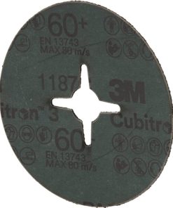 Cubitron™ Disco de 3 fibras 1187C, 100mm K60 3 Cubitron™ Disco de 3 fibras 1187C, 100mm K60