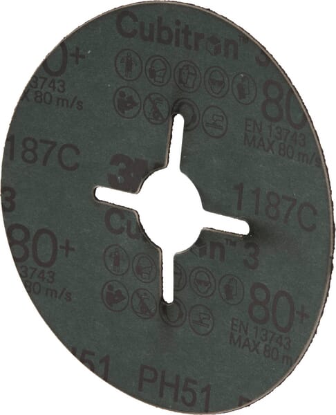 Cubitron™ Disco de 3 fibras 1187C, 115mm K80 2 Cubitron™ Disco de 3 fibras 1187C, 115mm K80 - Imagen 2