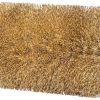 Cepillo para piedra PRO, ancho, de acero con recubrimiento de latón, para Multibrush y Powerbrush