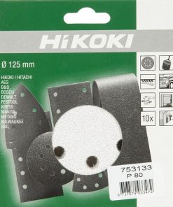 Discos de lijar Ø125 mm k80 10 unidades blanco