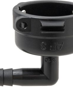 Acoplamiento de horquilla, hembra 90° AF3, espiga para manguera de 10 mm