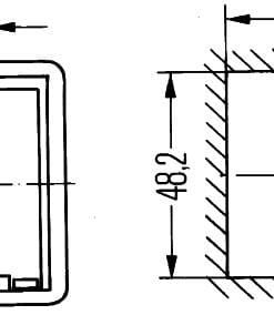 Alojamiento soporte interruptor, centro