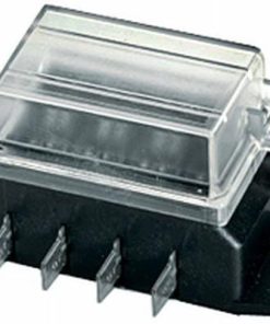 Caja de fusibles 4 polos terminal plano