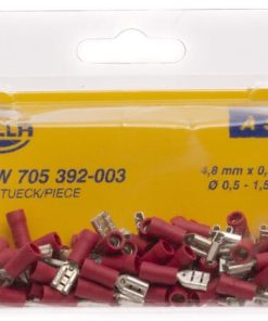 Enchufe plano rojo 0,5-1 mm²