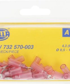 Terminal para cable con ojal, rojo 0,5-1 mm²