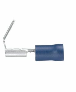 Enchufe plano hembra-macho con funda, azul 1,5-2,5 mm²