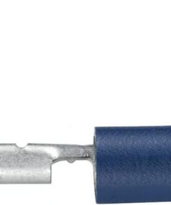 Enchufe plano hembra-macho con funda, azul 1,5-2,5 mm²