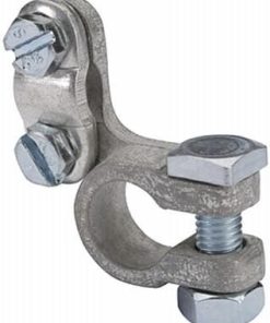 Abrazadera terminal de batería izquierda forma D diá. 15,9 mm