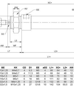 Cilindro mini, 12-80, serie 16 3 Cilindro mini, 12-80, serie 16