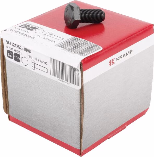 Tornillo hexagonal DIN 961 M12 x 25 10.9 - Imagen 4