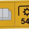 Calcomanía toma de fuerza 540 2 Decal Power Take Off 540