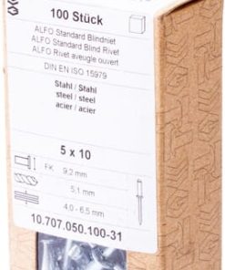 Remache ciego acero-acero 5x10