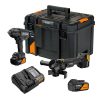 Kit con 2 herramientas eléctricas inalámbricas