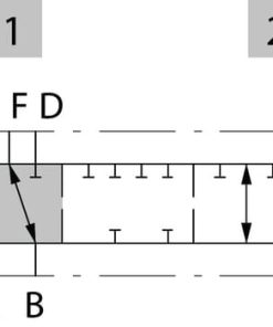 Válvula 6/2 DFE140/6 12 V CC 1