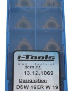 Placas macho roscar 16ER W19 5 Placas macho roscar 16ER W19