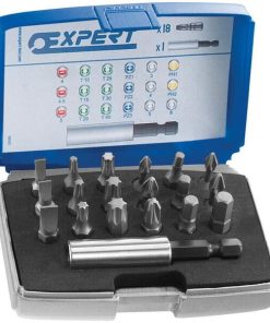 Caja elem+acc 1/4" 19 piezas