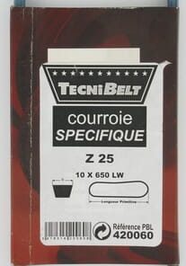 Correa trapezoidal Z25K