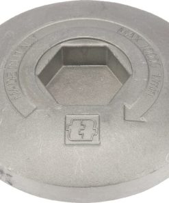 Alternative view of Botón de aluminio ¢80 mm