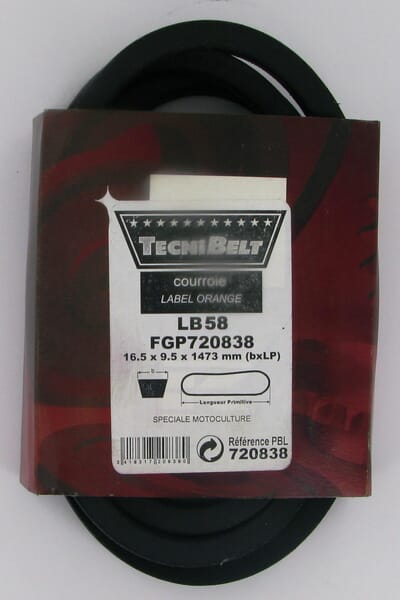 Correa trapezoidal LB58 Mitsuboshi 4 Correa trapezoidal LB58 Mitsuboshi - Imagen 4