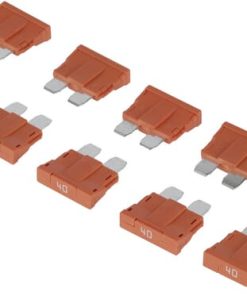 Fusible estándar de tipo cuchilla 80V 40A, naranja, paquete 10 uds., Kramp