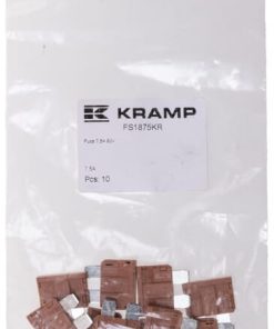 Fusible estándar de tipo cuchilla 80V 7.5A, marrón, paquete 10 uds., Kramp