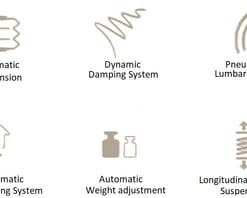 Asiento con suspensión neumática Maximo XT Dynamic Plus textil de actualización, Grammer