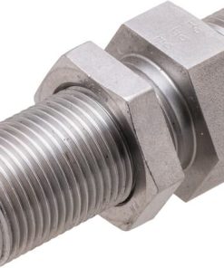 Racor pasamuros 12S acero inox.