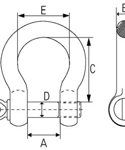 Grillete lira 3/8"