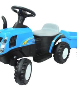 Tractor New Hollandcon remolque azul 6V