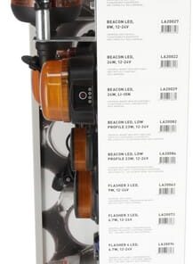 Expositor de venta con LED válido para balizas LED universales