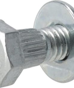 Tornillo prisionero estriado con tuerca arandela M6 x 16 mm (50 uds.)