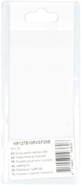 Arandela elástica acero inoxidable M10 (20 uds.) 3 Arandela elástica acero inoxidable M10 (20 uds.) - Imagen 3