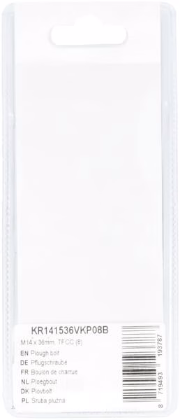 Perno de arado M14 x 36 mm, TFCC (8 uds.) - Imagen 3