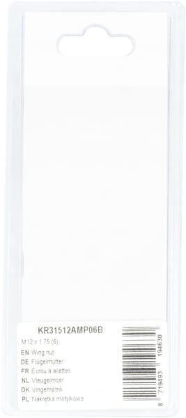 Tuerca de mariposa M12x1,75 (6 uds.) 3 Tuerca de mariposa M12x1,75 (6 uds.) - Imagen 3