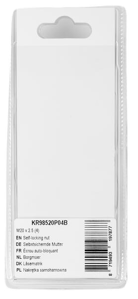 Tuerca autoblocante M20x2.5 (4 uds.) 3 Tuerca autoblocante M20x2.5 (4 uds.) - Imagen 3