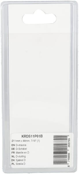 Grillete recto tipo D Ø11 mm x 44 mm, 7/16" (1 ud.) 4 Grillete recto tipo D Ø11 mm x 44 mm, 7/16" (1 ud.) - Imagen 4