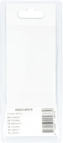 Grillete recto tipo D Ø14 mm, M14 (1 ud.) 3 Grillete recto tipo D Ø14 mm, M14 (1 ud.) - Imagen 3