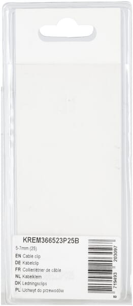 Clip abrazadera cable 5-7 mm (25 uds.) 4 Clip abrazadera cable 5-7 mm (25 uds.) - Imagen 4
