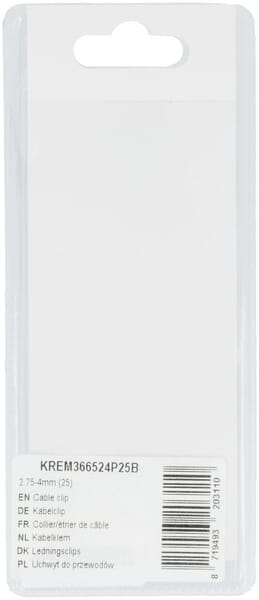Clip abrazadera cable 2,75-4 mm (25 uds.) 3 Clip abrazadera cable 2,75-4 mm (25 uds.) - Imagen 3