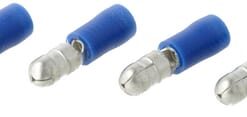 Conector tipo bala macho, azul Ø5 mm - 1,5-2,5 mm² (6 uds.)